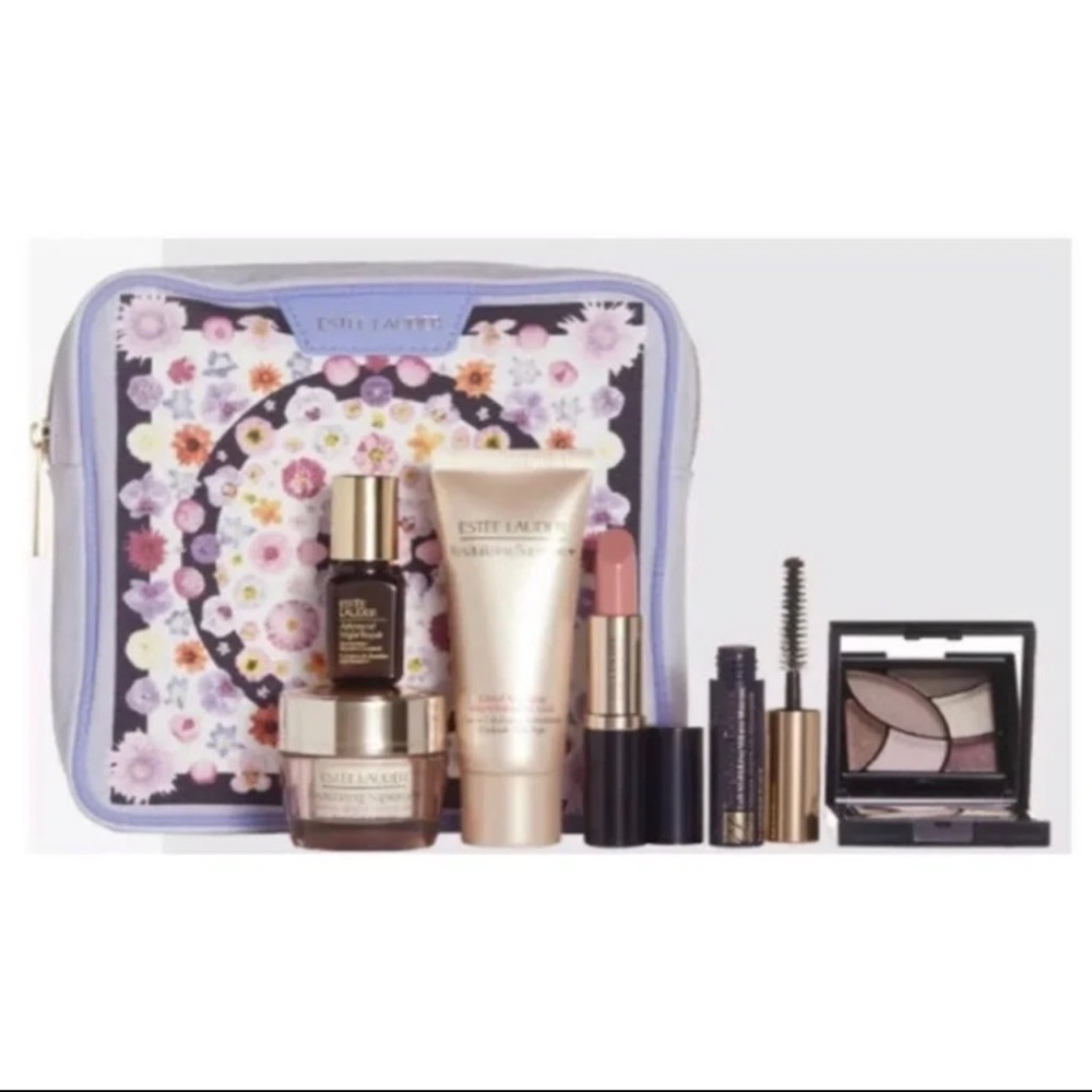 ESTEE LAUDER 7p Purple AMBA Makeup Kit Revitalizing Supreme Skincare $170 NIP